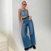 Women's Spring Summer Jeans With Pockets Fashion Loose Fit Casual Solid Low Rise Wide Leg Denim Pants Vintage Streetwear_mkmklike.com