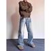 Men's Washed Denim Jeans Trendy Versatile Loose Straight Leg Wide Leg High Street American Casual Trousers for Spring Autumn_mkmklike.com