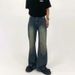 Nordmann European And American Street Style Vibe Jeans For Men, Retro Trendy Slim Fit Long , New Straight Loose Casual_mkmklike.com