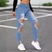 Women’s Clothing jeans spring and summer women's ripped high elastic jeans for women_mkmklike.com
