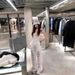 American Retro White Ripped Straight-leg Jeans For Women, Spring And Autumn High Street Design With Lace Hollow-out_mkmklike.com