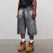 Men's Loose Fit Denim Casual Cropped Pants Summer Style Thin Design Trendy Brand Plus Size Unique Style_mkmklike.com