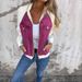 Women's Denim Patchwork Jacket With Raglan Sleeves - Stylish & Comfortable Casual Coat For Fall & Winter_mkmklike.com