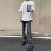 Men's Clothing Original Proofing Parisian Style Flared 22FW Washed Damaged Distressed Flared Jeans Trousers 91yxng_mkmklike.com