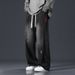 Men's Clothing 3D Cut Silicone Striped Men's Jeans, Trendy Brand, Loose Straight Leg Wide Leg Jeans._mkmklike.com