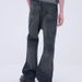 Men's Clothing Men's Mud-Dyed Flare Jeans - Vintage Washed Bootcut Denim Pants (Navy, S-XXL) Fashion Trends_mkmklike.com