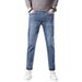 Pulse Italian High-End Nine-Point Jeans For Men 2025 Spring And Autumn Straight-Leg Tall Versatile Stretch Slim Fit Skinny_mkmklike.com