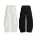 Vintage Pleated Cargo Pants – Curved Hem Streetwear Trousers With 3D Tailoring, Loose Fit Unisex Workwear Pants_mkmklike.com