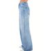 Men's & Women's Vintage Washed High-Waisted Loose Fit Jeans – 90s Retro Wide Leg, Comfort Stretch Cotton (Blue, S-2XL)_mkmklike.com