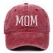 Unisex Washed cotton DAD MOM embroidered baseball cap Vintage sports casual duck tongue Hat tidal sun hat_mkmklike.com