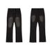 Men's Clothing Cleanfit Black Tassel 507 Jeans Vintage Washed Distressed Trousers_mkmklike.com