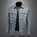 Loom 2025 Spring New Fashion Trend Korean Style Slim Fit European Denim Turn-Down Collar Jacket Men's Coat_mkmklike.com