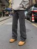 High Street Vintage Washed Denim Pants, Men's Loose Spring And Autumn American Commuting Straight Leg Work Pants_mkmklike.com