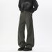 American High Retro Pleated Hip-hop Street Style Patchwork Washed Curved Hem Pants, Autumn Loose Plus-size Jeans For Men_mkmklike.com