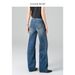 Women's High-Waisted Straight Leg Jeans - Vintage Washed Slim Fit Stretch Denim Pants (Dark Blue, Regular & Tall Lengths, Size 25-30)_mkmklike.com