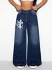 Women's Clothing Retro Loose Wide Leg Jeans Trousers_mkmklike.com