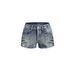 Women's Western Style Skull Embroidered Denim Shorts Slimming Hot Pants Washed Edges Cross Border in Stock_mkmklike.com