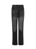 Vintage Cleanfit 507 Washed Hem Fringe Flared Jeans For Men & Women - Retro High Street Vibe, Straight Leg, Distressed Denim (Blue, Gray, Black)_mkmklike.com