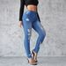 Women's Clothing Spring And Summer New Slim Fit Hip Leg Pants_mkmklike.com