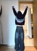 American Retro Dark Blue High-Waisted Straight-Leg Jeans For Women, Autumn And Winter High Street Design, Loose Slimming_mkmklike.com