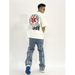 High Street Men's Jeans Slim Fit Straight Trousers Washed New Old Style Casual Denim_mkmklike.com