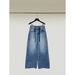 ICC Early Spring New Model Washed Faded Simple Women's Drawstring Loose Wide-leg Jeans 10250_mkmklike.com