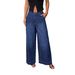 Elegant High-Waisted Wide Leg Jeans Women's Slimming Trousers Long-Length Denim Pants Wash Style_mkmklike.com