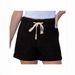Women's Elastic Waist Drawstring Denim Shorts Relaxed Everyday Wear Comfortable Feshion_mkmklike.com