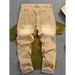 Men's Streetwear Straight-Leg Cargo Pants - Relaxed Fit Washed Cotton Blend Khaki Pants For Casual & Urban Style_mkmklike.com