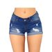 European And American Wish Summer New Women's Denim Shorts Turn-up Hot Pants Trend_mkmklike.com