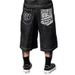 Vintage Washed Denim Shorts For Women - Loose Fit High Waist Distressed Blue & Black Casual Summer Shorts With Pockets_mkmklike.com