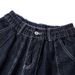 Solid Color Multi-Pocket Washed Jeans Men's High Street Trend Loose Straight Long Casual Wide-Leg Lantern Pants_mkmklike.com