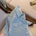New European Light Blue Small Fragrant Style Heavy Industry Sequined Denim Shirt, Shirt Jacket, Men's_mkmklike.com