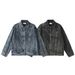 Jia Yi Ku New American Washed Cowboy And Women's Crimson Rivet Jacket Men's_mkmklike.com