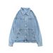 BOY Spring And Autumn Hong Kong Style Loose Retro Denim Men's Ins Korean Version Student Cool Trendy Brand Shirt Fashionable_mkmklike.com