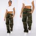 Vintage Camo Cargo Jeans For Women - Streetwear High Waist Loose Fit Denim Pants With Multiple Pockets_mkmklike.com