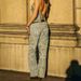 Unisex High Street Y2K Retro Angel Print Jeans Straight Leg Floor Length Pants For Men_mkmklike.com