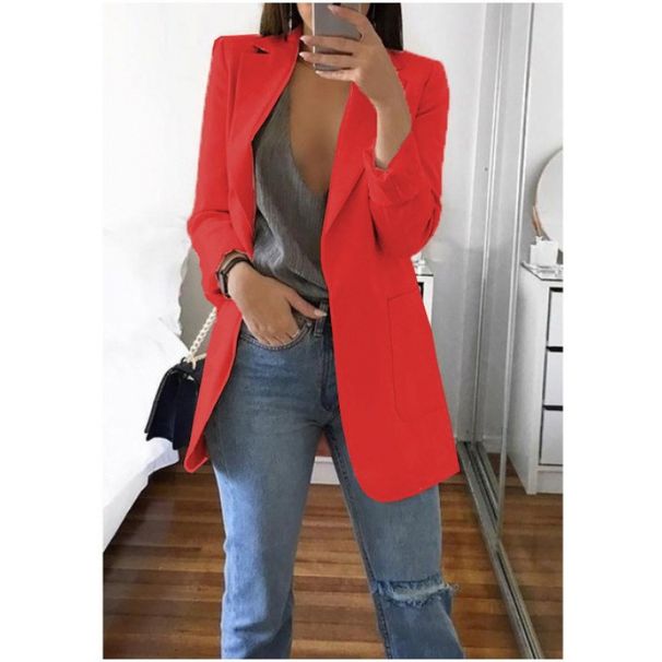 Women's Clothing Fashion Lapel Slim Cardigan Temperament Suit Jacket Women_mkmklike.com