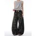 Vintage Washed Camo Cargo Jeans – Unisex Oversized Drop-Crotch Utility Pants(Relaxed Fit, Streetwear, Workwear Aesthetic)_mkmklike.com