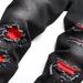 Men's Clothing Ripped Black Jeans Men's Spot Korean Version Basic Straight Type Hand Painted_mkmklike.com