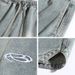 Men's Summer Trendy Denim Shorts American Style With Triangle Slits Color Blocking Embroidery Loose Casual Five-Point Pants_mkmklike.com