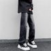 Hiphop Pants Street China-Chic Five-Star Jeans Male Teenagers High School Students Embroidery Straight Trousers_mkmklike.com