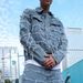 Personalized Tassel Men's Denim Jacket, Fashionable Casual Trendy Brand Washed Patch Frayed Edge Top Jacket_mkmklike.com