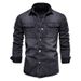Pulse Pulse 2024 Spring Autumn New Men's Denim Jacket Trendy European And American Casual Wholesale Washed Top Versatile_mkmklike.com