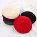 Hot Sale Winter New Girl Female Women Casual Round wool berert Vintage Thick warm Artist hat Cap Outdoor_mkmklike.com