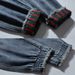 2023 New Spring And Autumn Webbing Hemming Threaded Ripped Jeans Men's Fattened Plus Size 9-point Pants Men's 150kg_mkmklike.com
