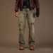 Men's Clothing Denim Trousers High Street Style Trendy Heavyweight Distressed Vintage Loose Fitting Straight Leg_mkmklike.com