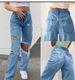 Women's Clothing New Women's Clothing Butterfly Print Ripped Jeans Women's Fashion Trousers_mkmklike.com