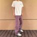 Small Stature Appears Tall, Explosive High Street Vibe, American Style Absolute Purple Jeans, Niche Straight Leg Pants,_mkmklike.com