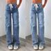 New Straight Jeans For Women Casual Style Lace Up Multi Pocket Functional Overalls In Stock_mkmklike.com